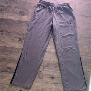 Under Armour Gray Sweatpants with Black Accents - Kids